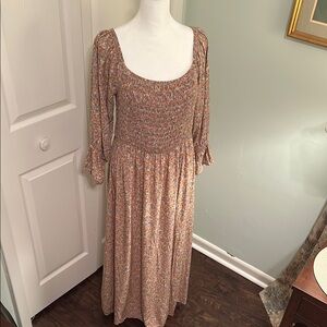 Floral Smocked Maxi Dress